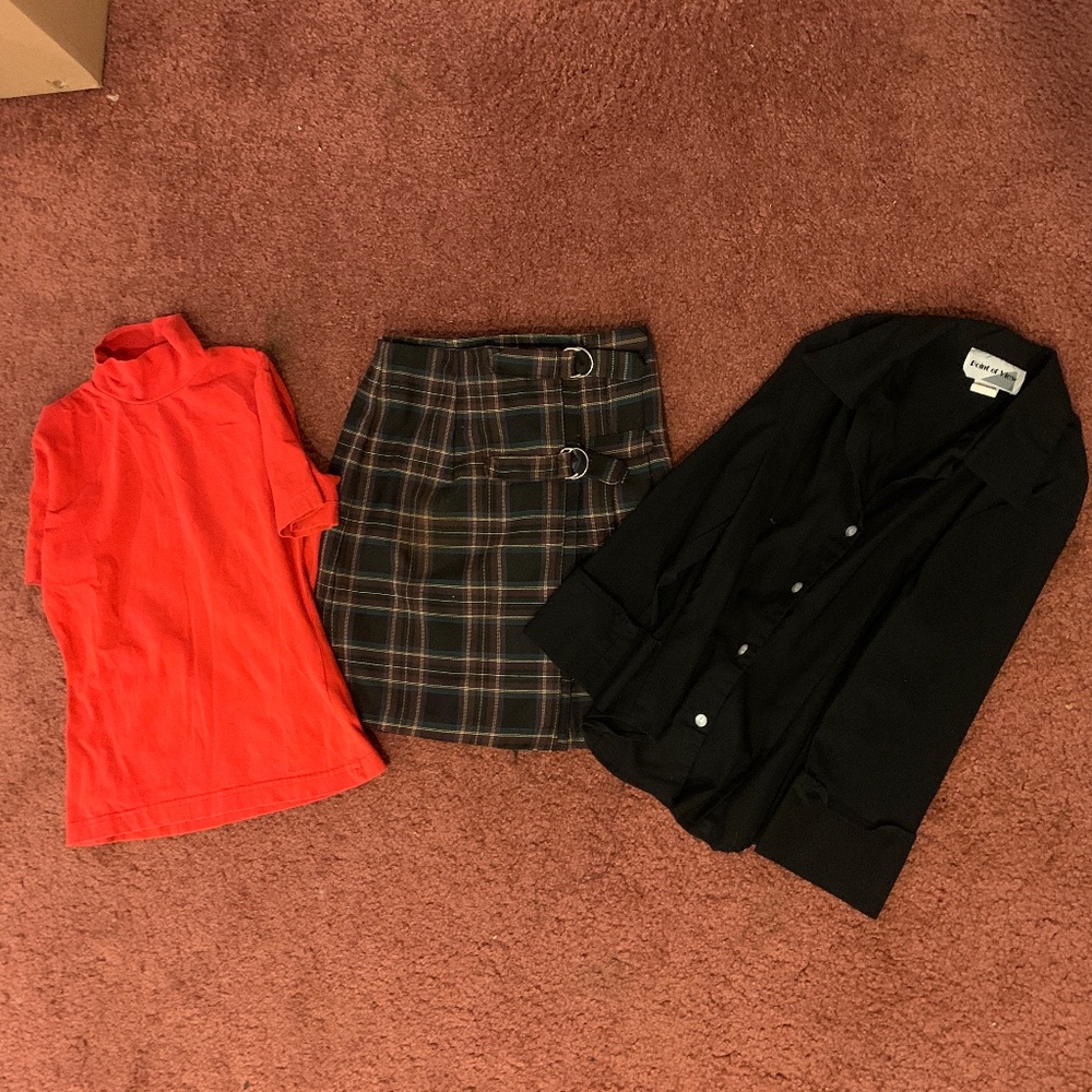 Pre-owned Vintage 1980s, 90s Made in USA Skirt and 2 Tops - Small Sizes